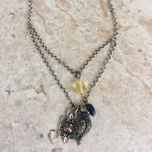 Lucky Brand-Pigeon Charm Necklace
